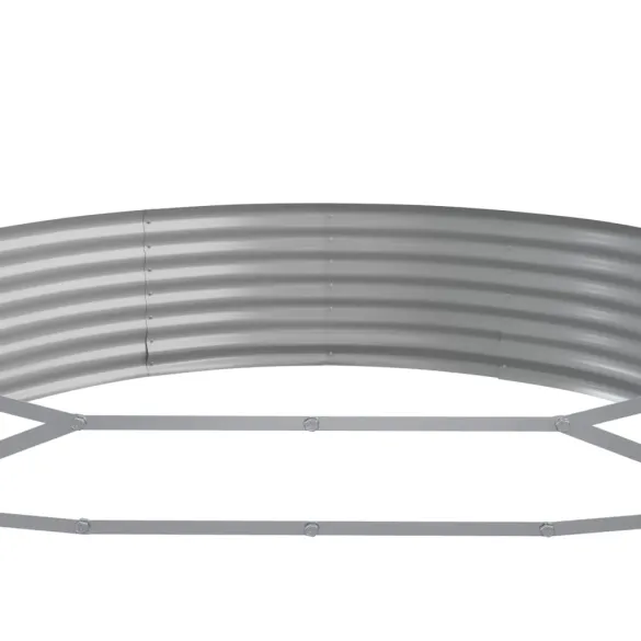Strat Înălțat Grădină din Oțel Galvanizat 450x140x36 cm