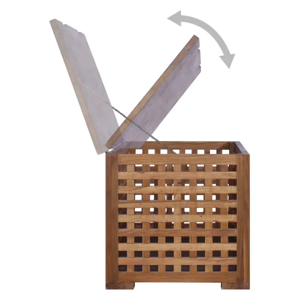 Cutie Depozitare Funie Lemn Tec - 80x40x40 cm | Livrare Gratuita