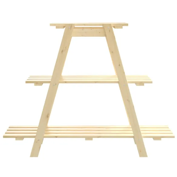 Suport Flori Lemn Masiv de Pin - 101x23x79 cm