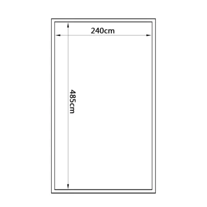 Seră Gradina - 490x250x195 cm - Aluminiu, Policarbonat | Livrare Gratuită