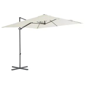 Umbrelă în Consolă cu Stâlp Oțel - 250x250 cm | Livrare Gratuită