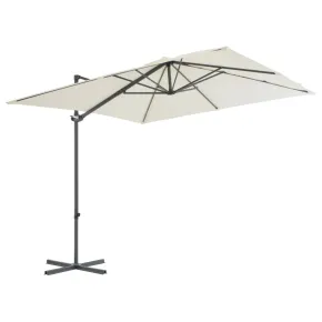 Umbrelă în Consolă cu Stâlp Oțel - 250x250 cm | Livrare Gratuită 2