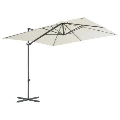 Umbrelă în Consolă cu Stâlp Oțel - 250x250 cm | Livrare Gratuită