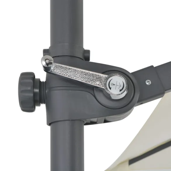 Umbrelă în Consolă cu Stâlp Oțel - 250x250 cm | Livrare Gratuită