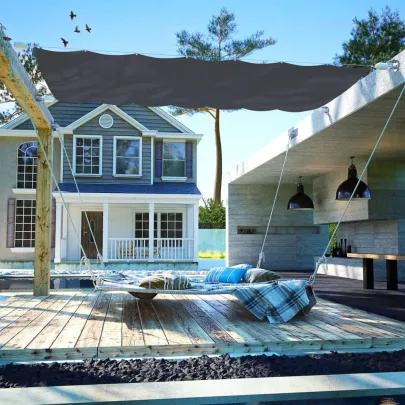 Copertină Terasă Oxford Gri 140x270 cm | Protecție UV