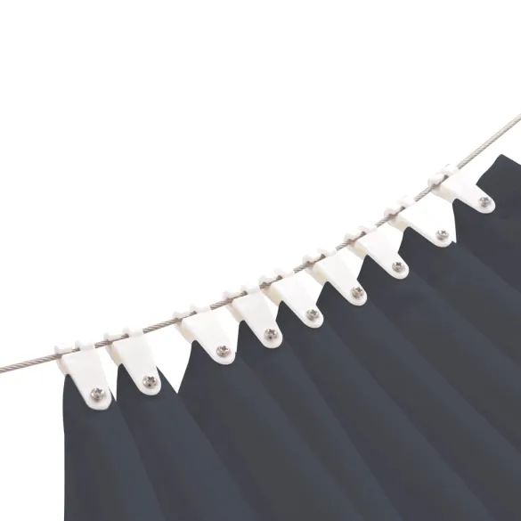 Copertină Terasă Oxford Gri 140x270 cm | Protecție UV