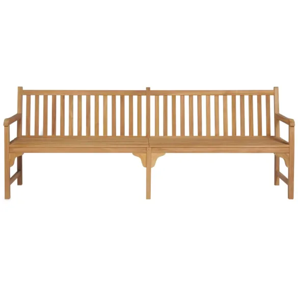 Bancă Grădină Lemn Tec 240 cm - Mobilier Exterior Durabil