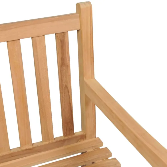 Bancă Grădină Lemn Tec 240 cm - Mobilier Exterior Durabil