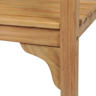 Bancă Grădină Lemn Tec 240 cm - Mobilier Exterior Durabil