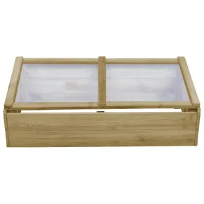 Seră Lemn Pin - Cultivă Plante în Exterior 2