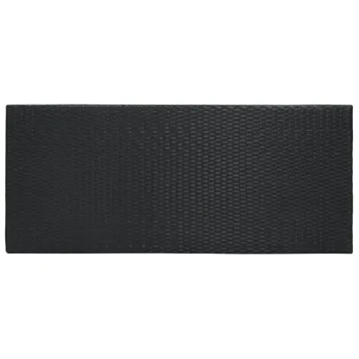 Masă Bar Grădină Negru - Ratan PE, Oțel - Livrare Gratuită