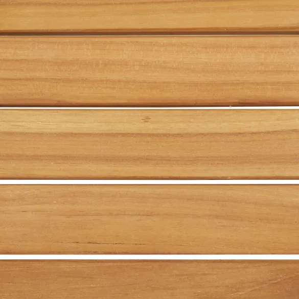 Șezlong Lemn de Tec - Oțel Inoxidabil | Livrare Gratuită