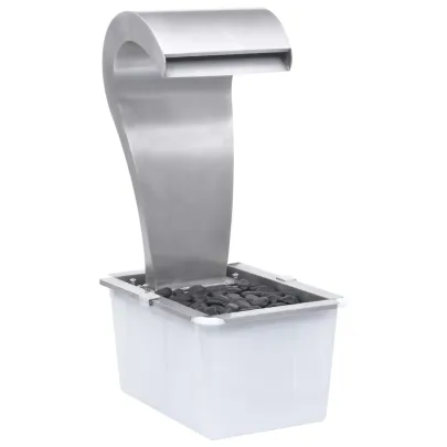 Fântână de Grădină cu LED - Oțel Inoxidabil | Livrare Gratuită