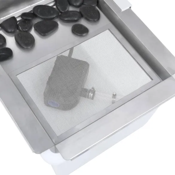 Fântână de Grădină cu LED - Oțel Inoxidabil | Livrare Gratuită