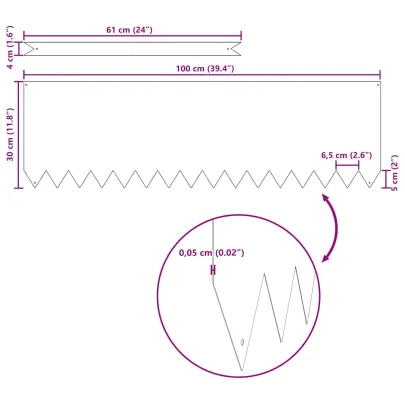 Borduri Gazon Oțel 10 buc | Livrare Gratuită