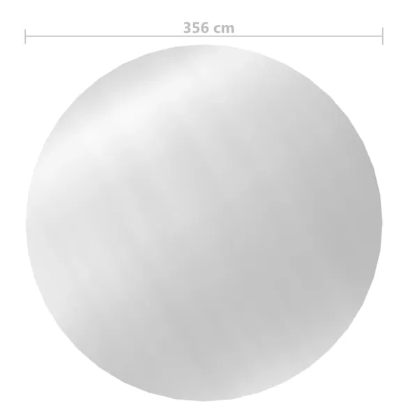Prelată Solară Piscină 356 cm Argintiu - Încălzire Naturală