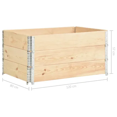 Straturi Inaltate Gradina - 3 Bucati - Lemn de Pin