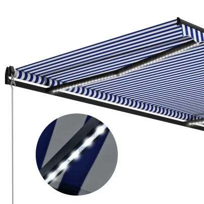 Copertină Retractabilă Manuală cu LED | 400x300 cm