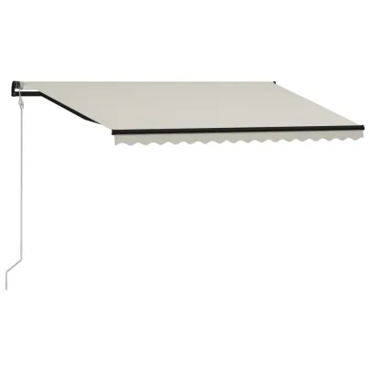 Copertină Retractabilă cu Senzor Vânt și LED - 400x300 cm