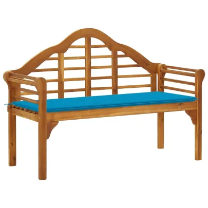 Banchetă Grădină cu Pernă - Lemn Acacia Masiv 135cm