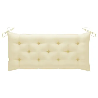 Bancă Grădină cu Pernă - Lemn Acacia Masiv, 135cm - Gri