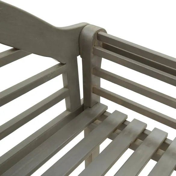 Bancă Grădină Lemn Acacia cu Pernă - 135cm - Gri