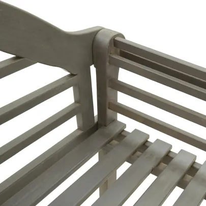 Bancă Grădină Lemn Acacia cu Pernă - 135cm - Gri