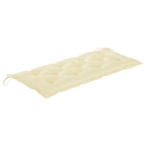 Bancă Grădină Lemn Tec cu Pernă - Comfort și Durabilitate