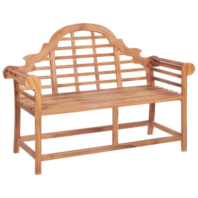 Bancă Grădină Lemn Tec cu Pernă - Comfort și Durabilitate