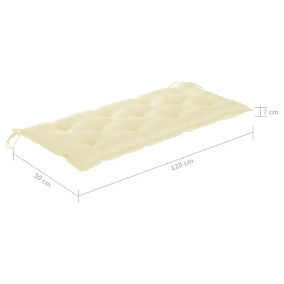 Bancă Grădină Lemn Tec cu Pernă - Comfort și Durabilitate