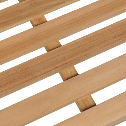 Bancă Grădină Lemn Tec cu Pernă - 120 cm | Livrare Gratuită