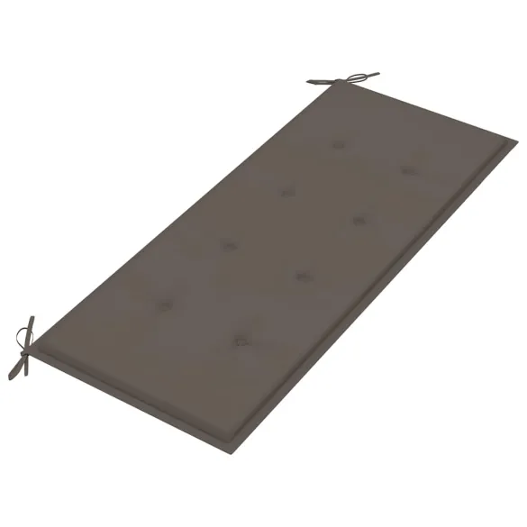 Bancă Grădină Lemn Tec cu Pernă - 120 cm | Livrare Gratuită