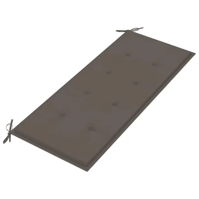 Bancă Grădină Lemn Tec cu Pernă - 120 cm | Livrare Gratuită
