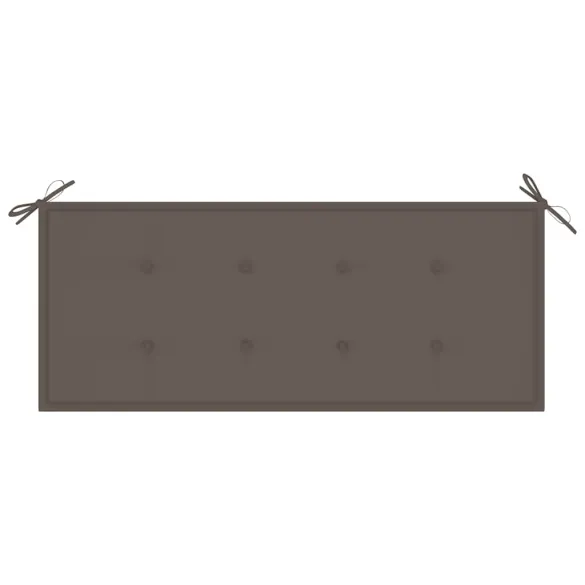Bancă Grădină Lemn Tec cu Pernă - 120 cm | Livrare Gratuită