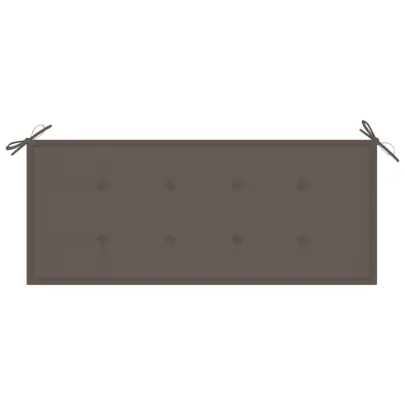 Bancă Grădină Lemn Tec cu Pernă - 120 cm | Livrare Gratuită