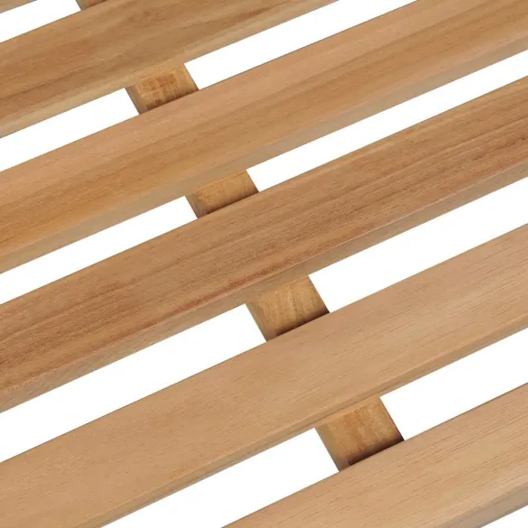 Bancă Grădină Lemn Masiv Tec cu Pernă - 150 cm