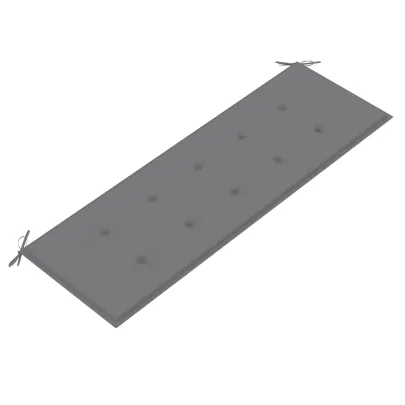 Bancă Grădină Lemn Masiv Tec cu Pernă - 150 cm