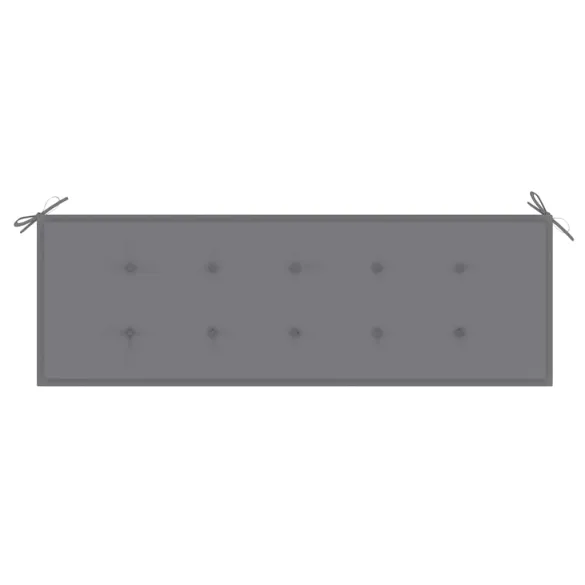 Bancă Grădină Lemn Masiv Tec cu Pernă - 150 cm