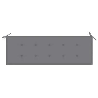 Bancă Grădină Lemn Masiv Tec cu Pernă - 150 cm