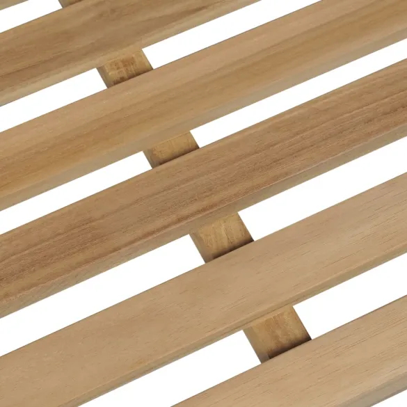 Bancă Grădină Lemn Tec cu Pernă Albastră - 150 cm