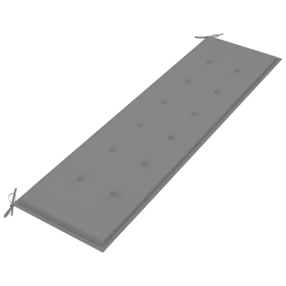 Bancă Grădină Lemn Tec cu Pernă Gri - 175 cm - Livrare Gratuită Bancă Grădină Lemn Tec cu Pernă Gri - 175 cm - Livrare Gratuită