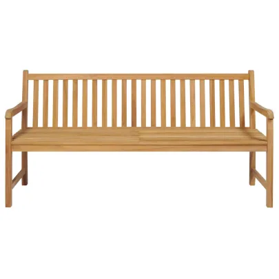 Bancă Grădină Lemn Tec cu Pernă - 175 cm | Livrare Gratuită