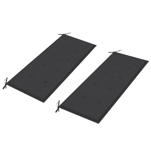Bancă Grădină Lemn Tec cu Pernă Antracit - 240 cm