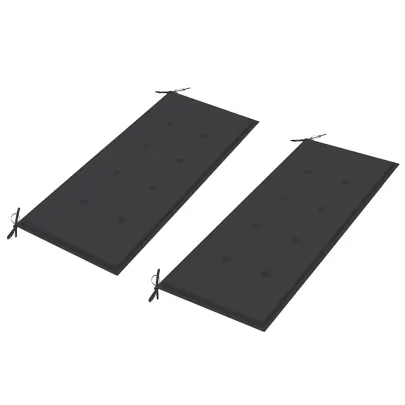 Bancă Grădină Lemn Tec cu Pernă Antracit - 240 cm