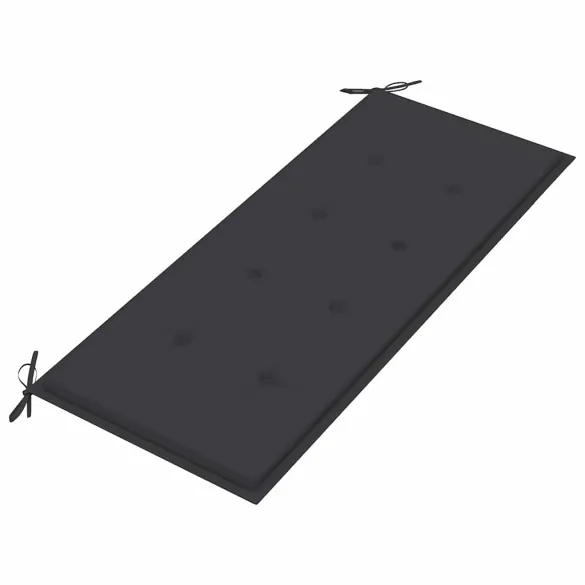 Bancă Grădină Lemn Tec cu Pernă Antracit - 240 cm