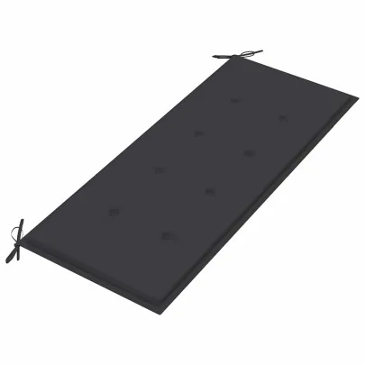 Bancă Grădină Lemn Tec cu Pernă Antracit - 240 cm