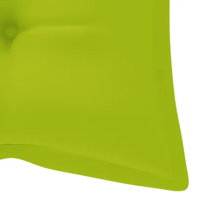 Bancă Grădină cu Pernă - Lemn Tec Masiv - 120 cm | Livrare Gratuită