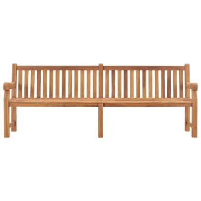 Bancă Grădină Lemn Tec cu Pernă - 240 cm - Livrare Gratuită