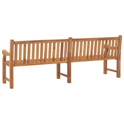 Bancă Grădină Lemn Tec cu Pernă - 240 cm - Livrare Gratuită
