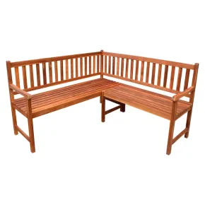 Bancă de Colț Grădină - Lemn Acacia cu Perne - Livrare Gratuită 2